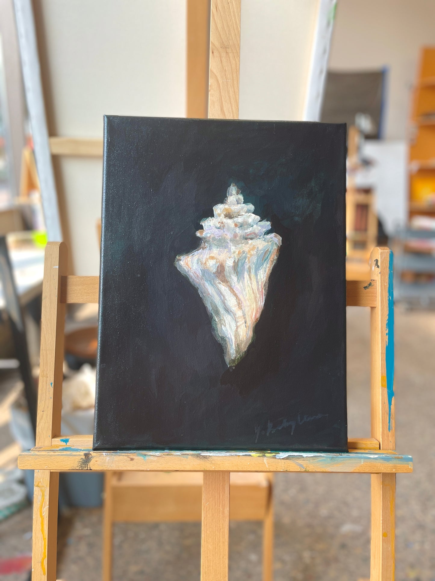 beige white abstract art