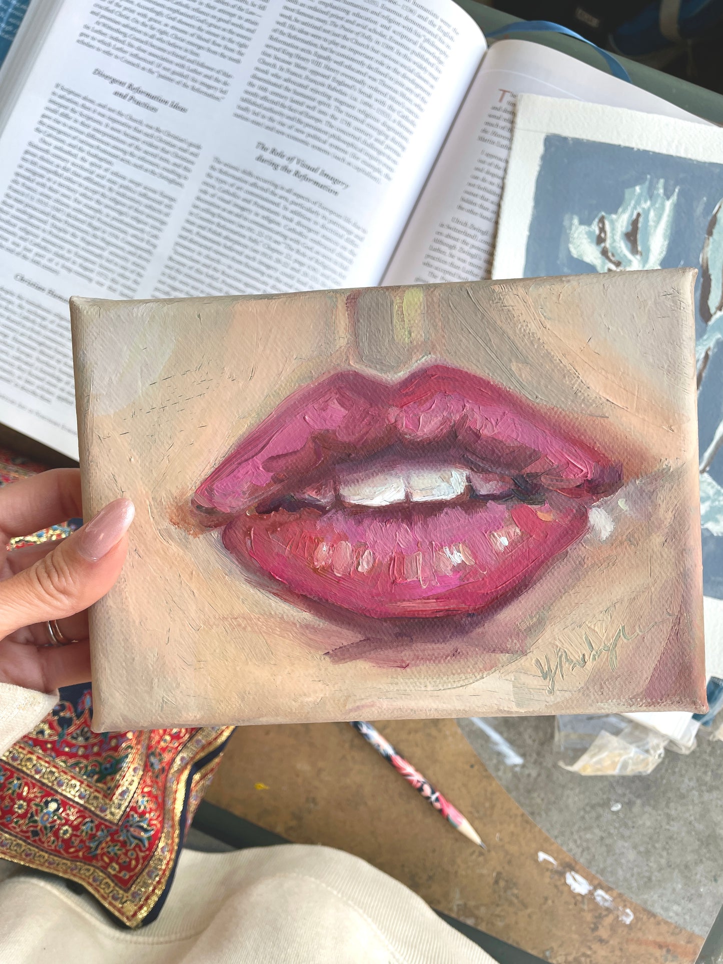 face abstract painting