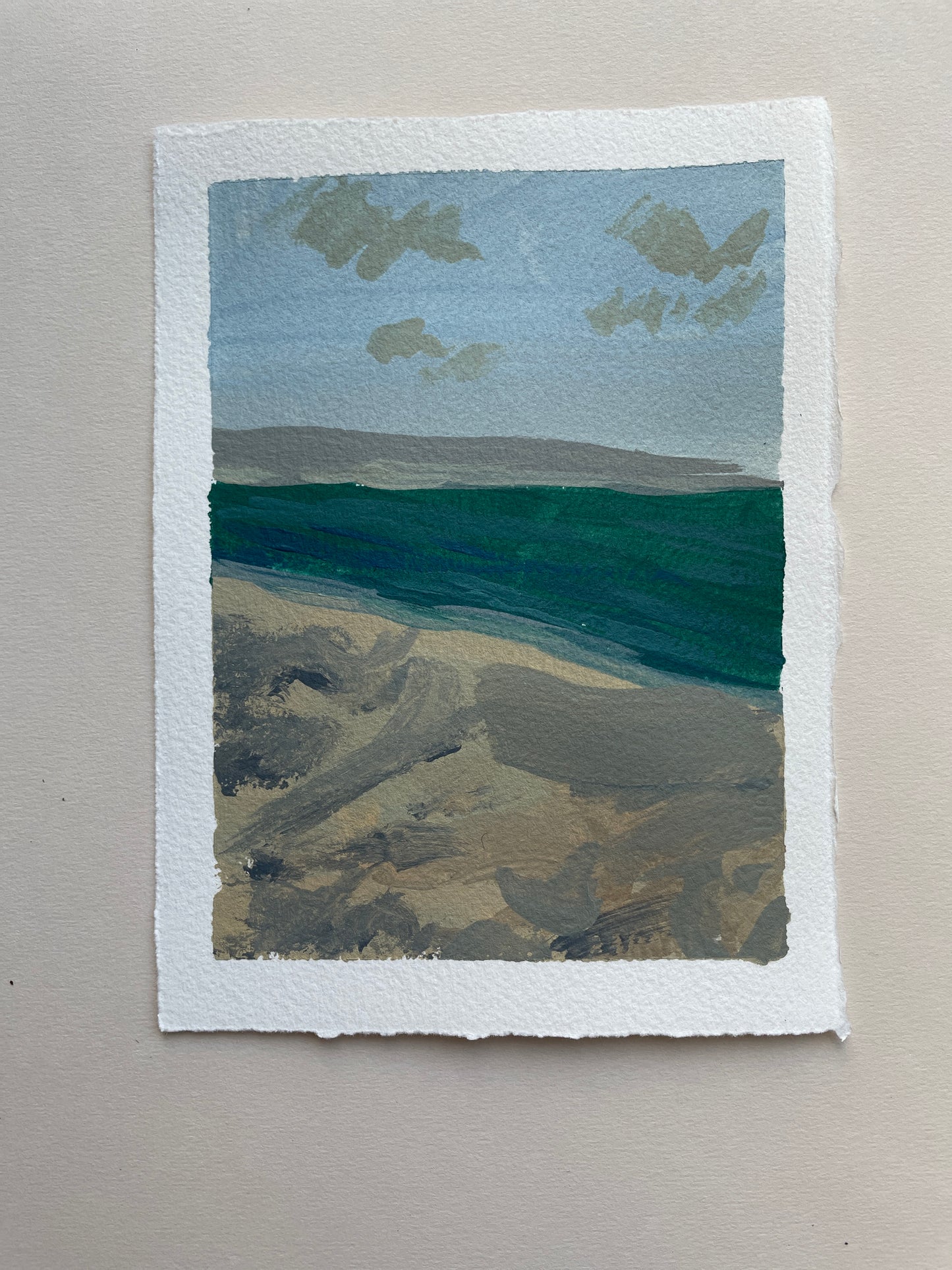 Duluth series. Original landscape. Acrylics on heavy handmade watercolor paper.