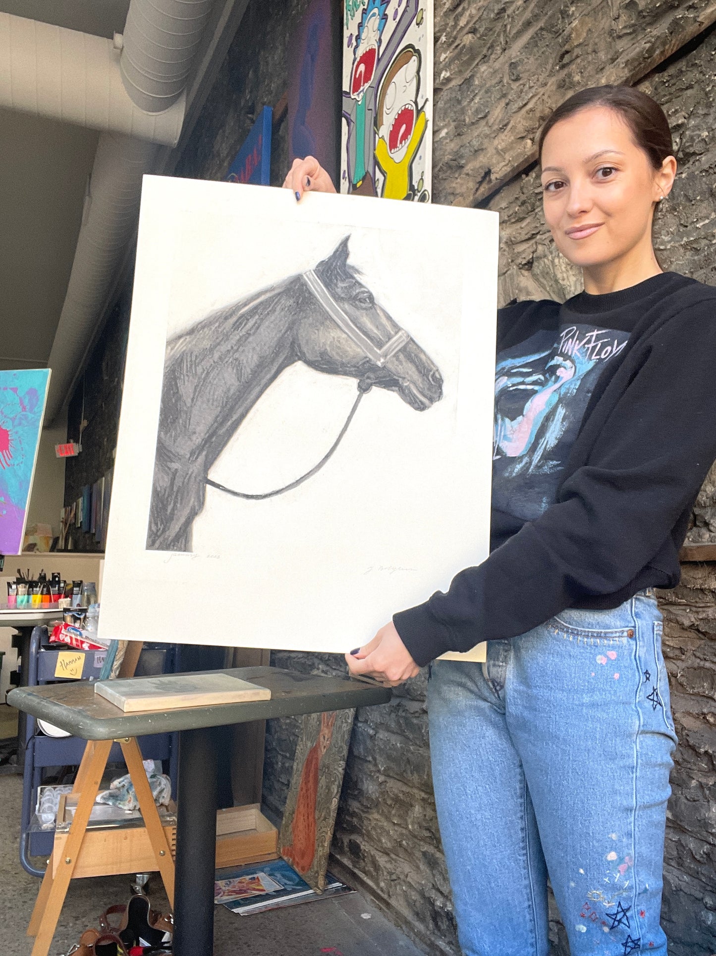 Artistic representation of a majestic horse
