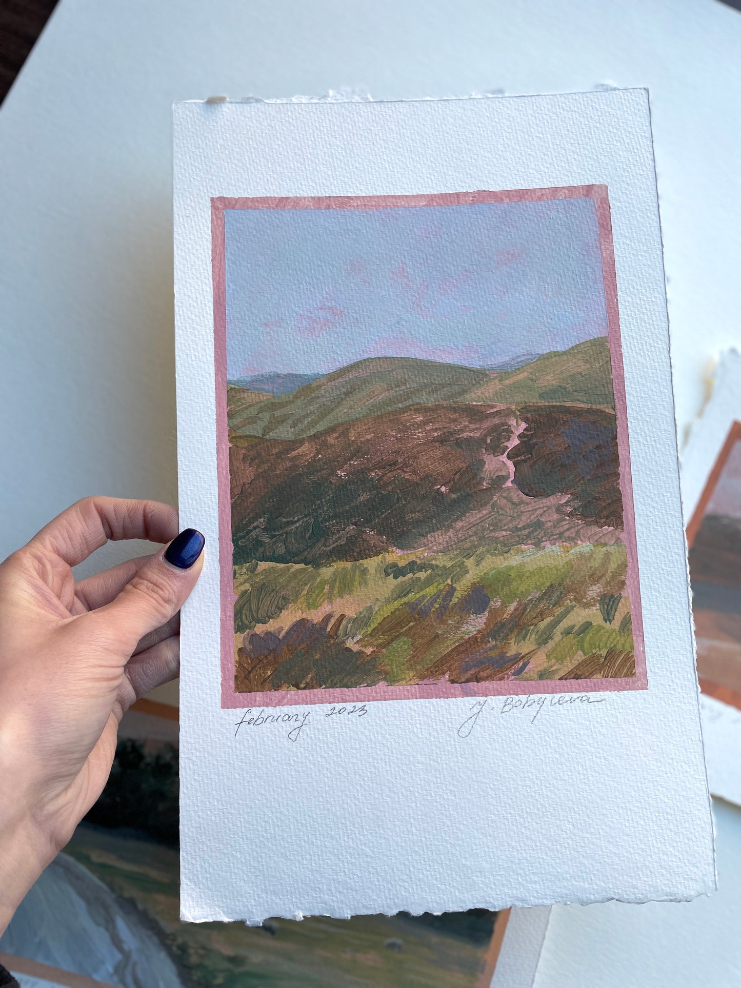 X SOLD "California Hills in Bloom"
