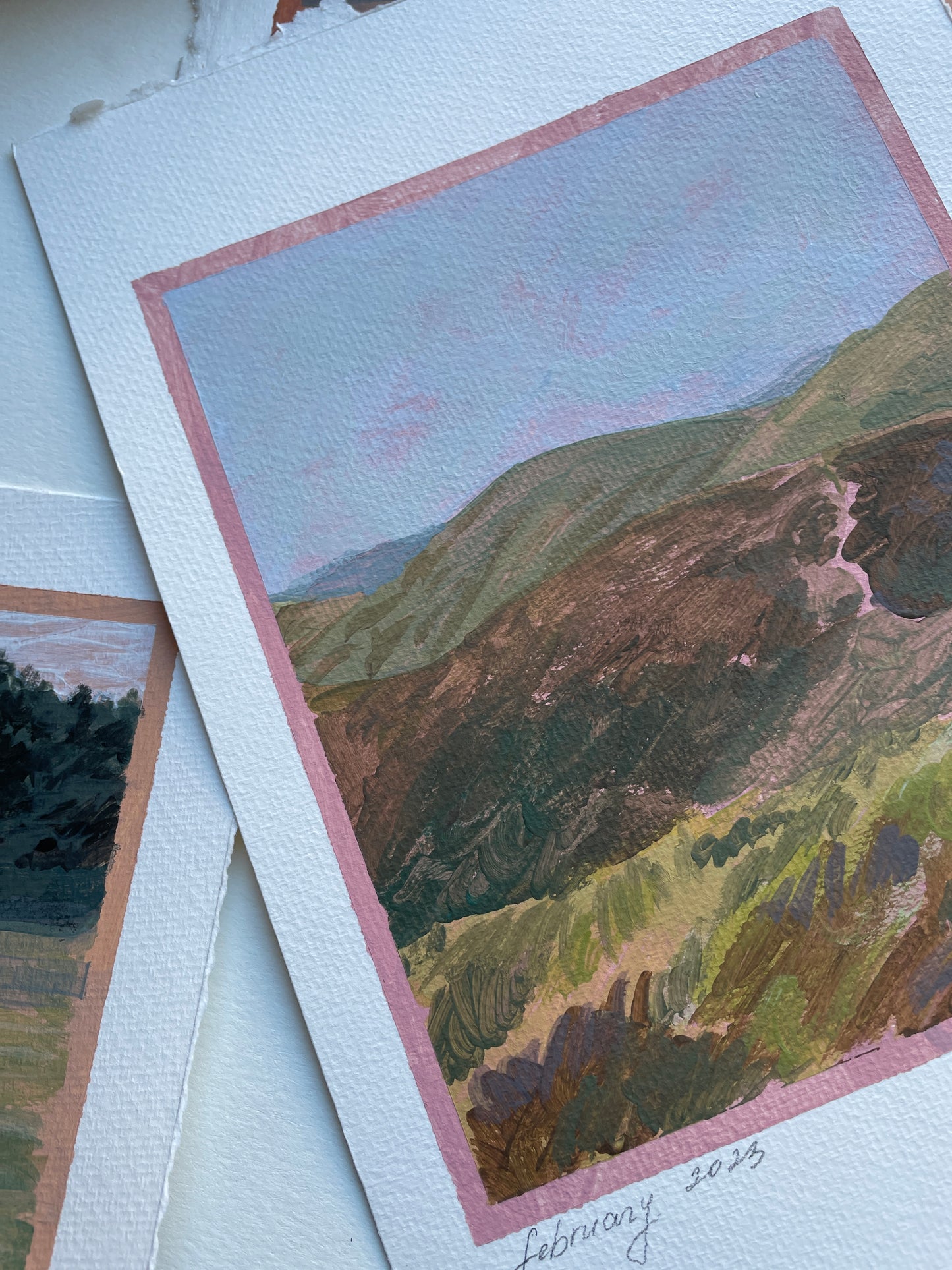 X SOLD "California Hills in Bloom"