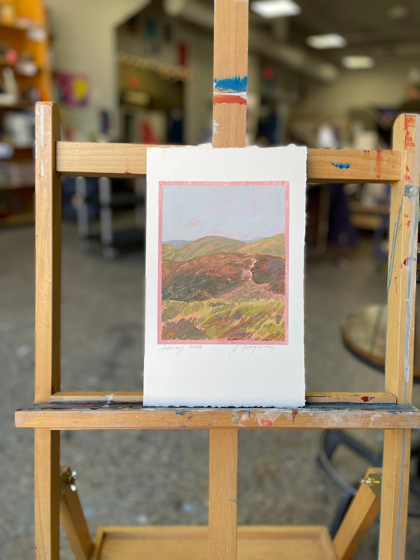 X SOLD "California Hills in Bloom"