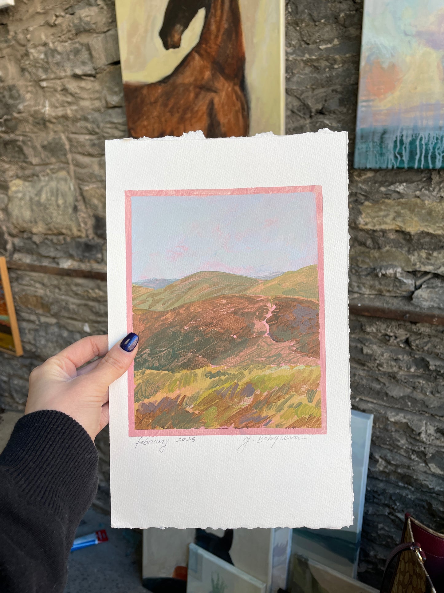 X SOLD "California Hills in Bloom"