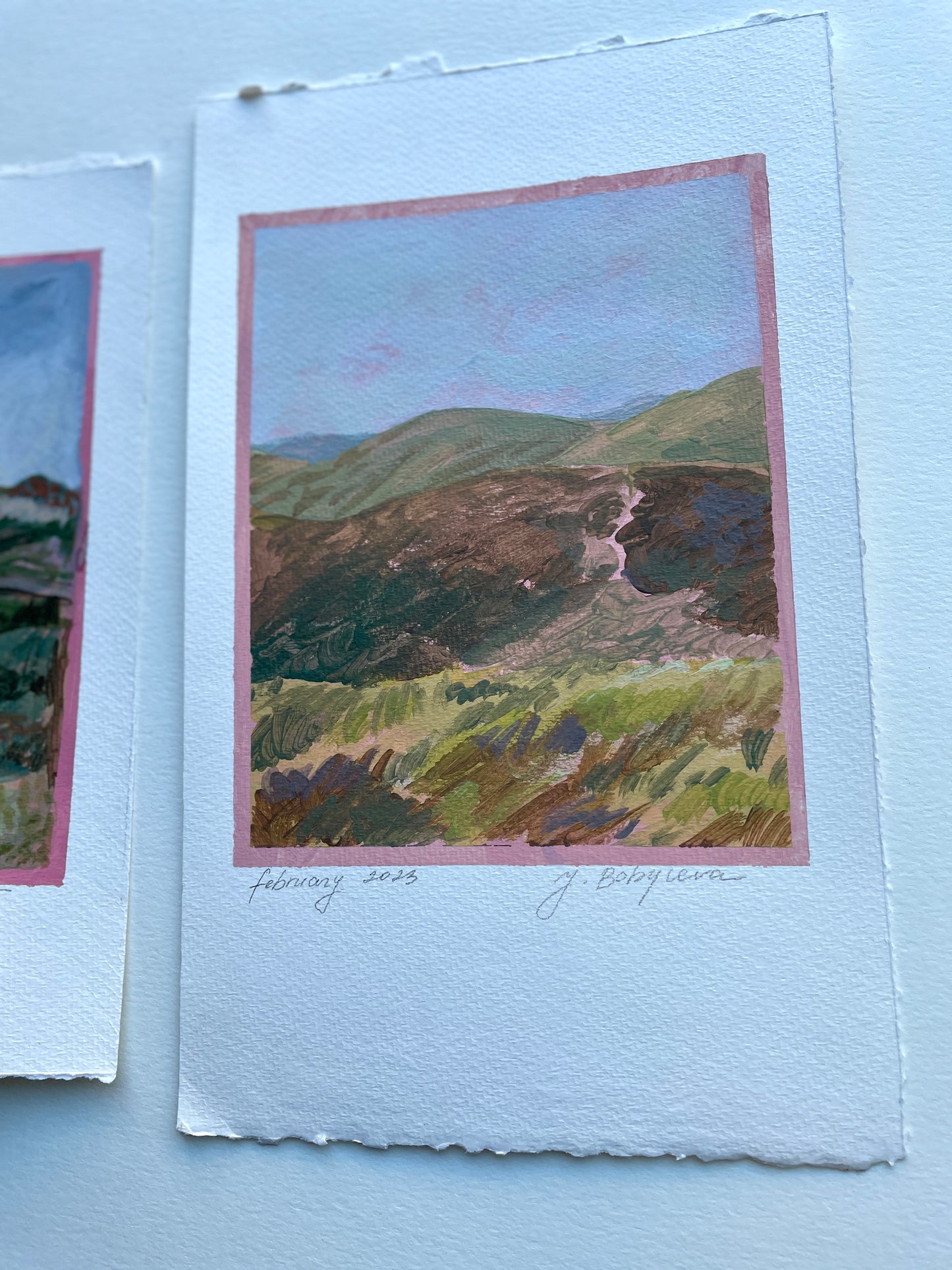 X SOLD "California Hills in Bloom"