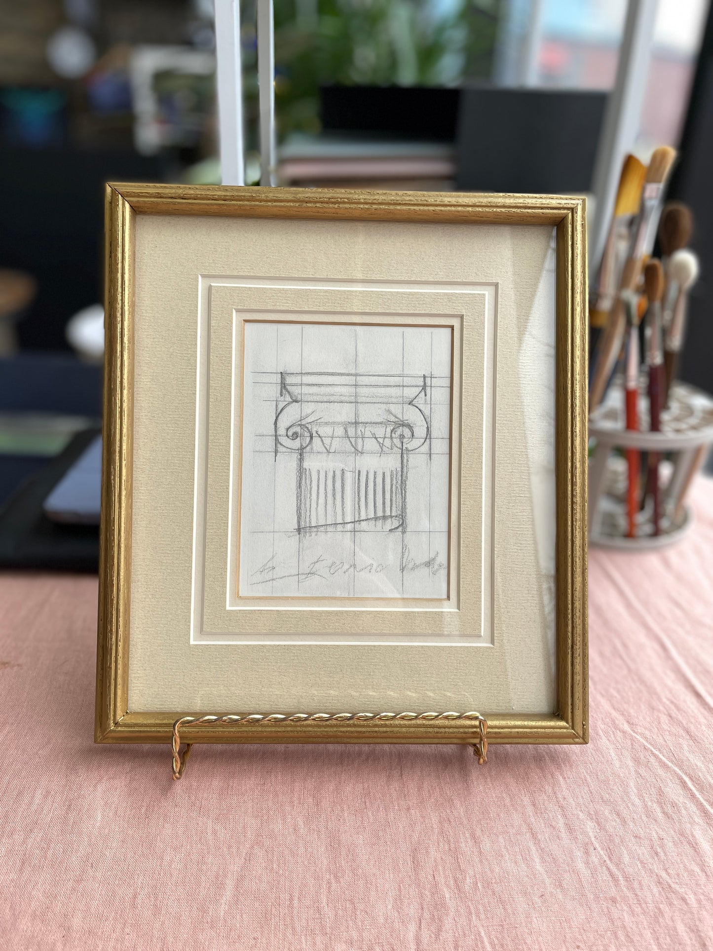 vintage gold frame art