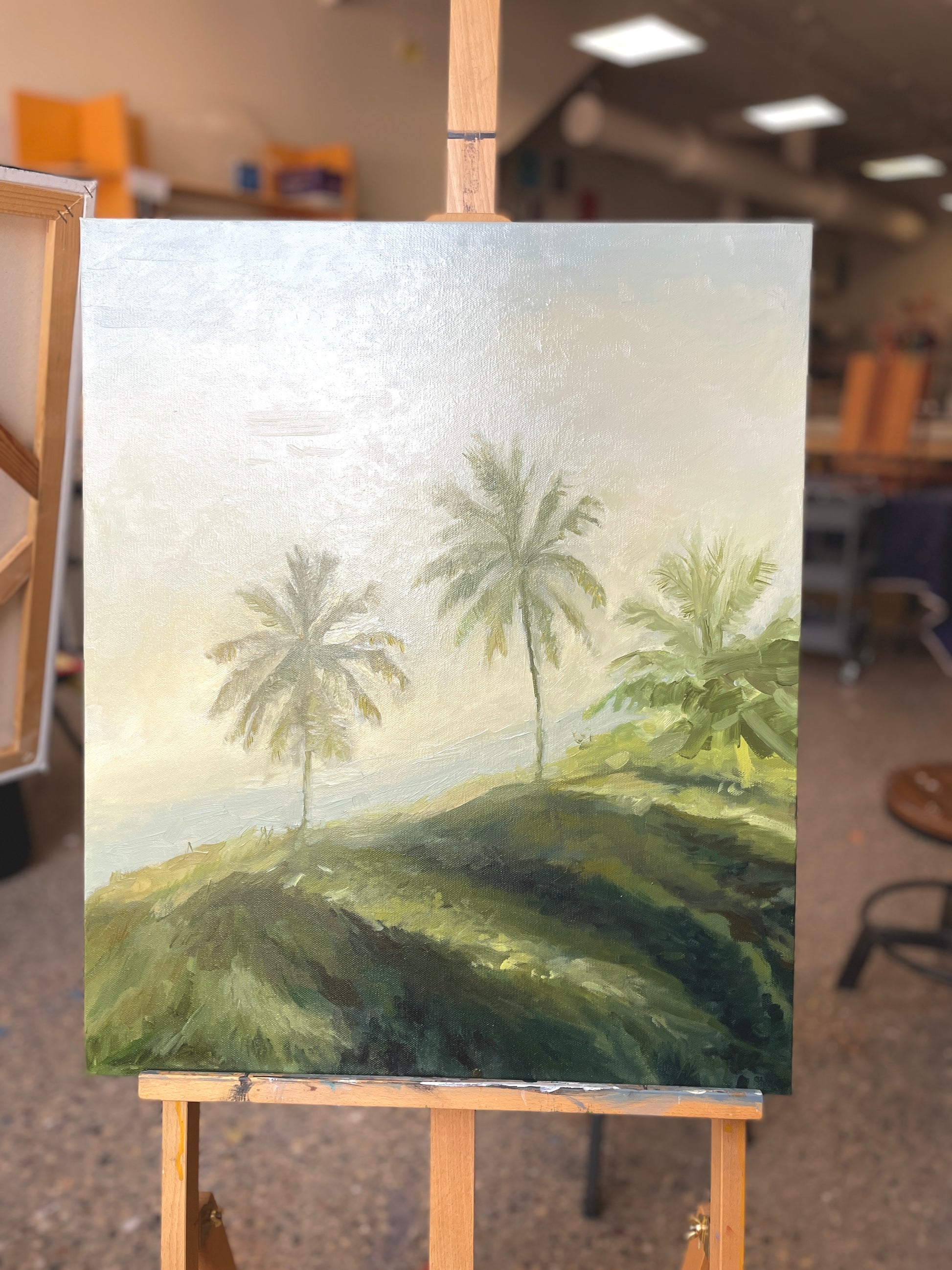 palms trees print	
