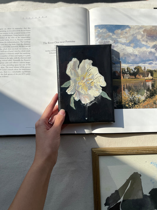 peony abstract painting