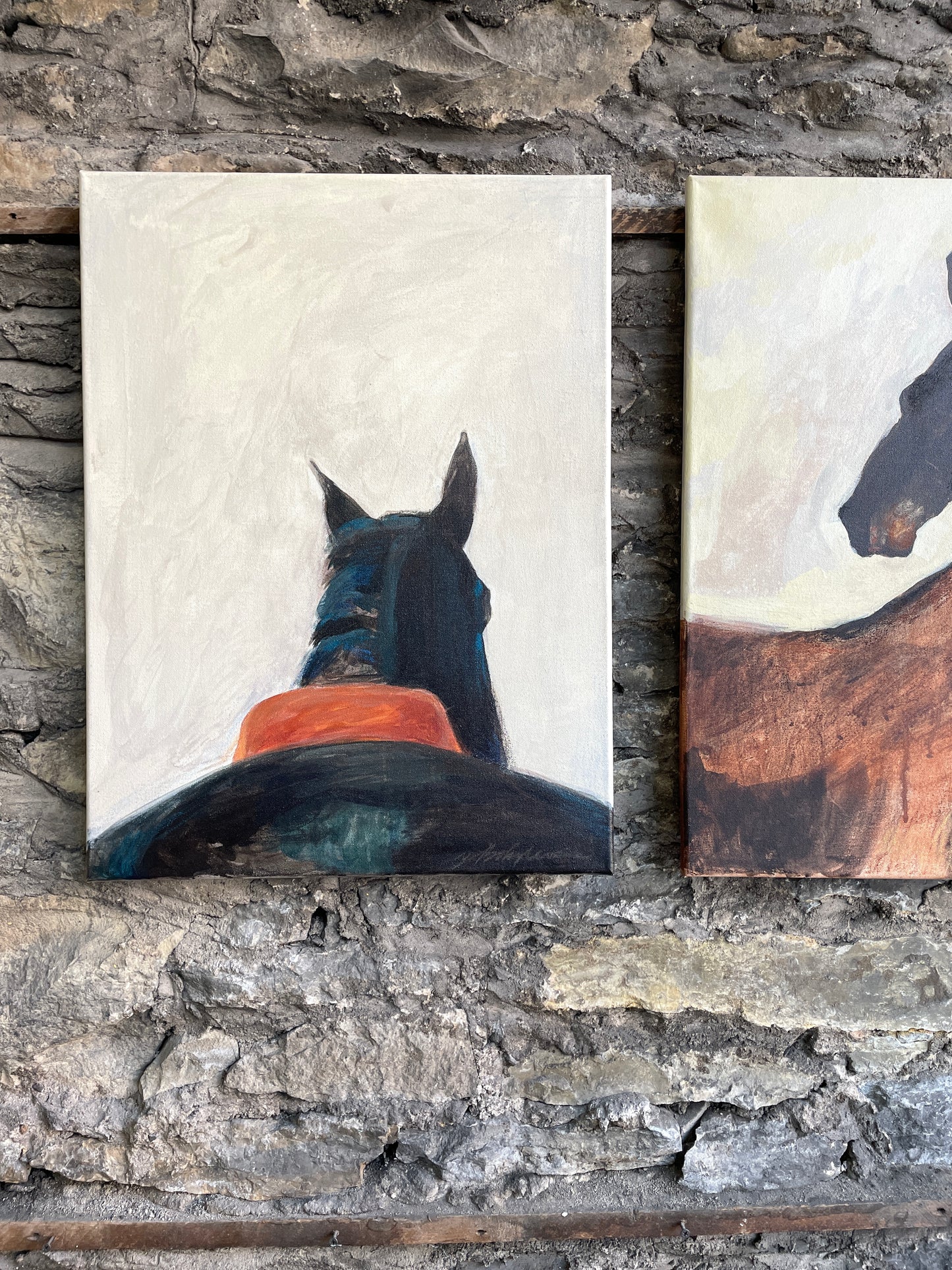 Minimalist horse painting