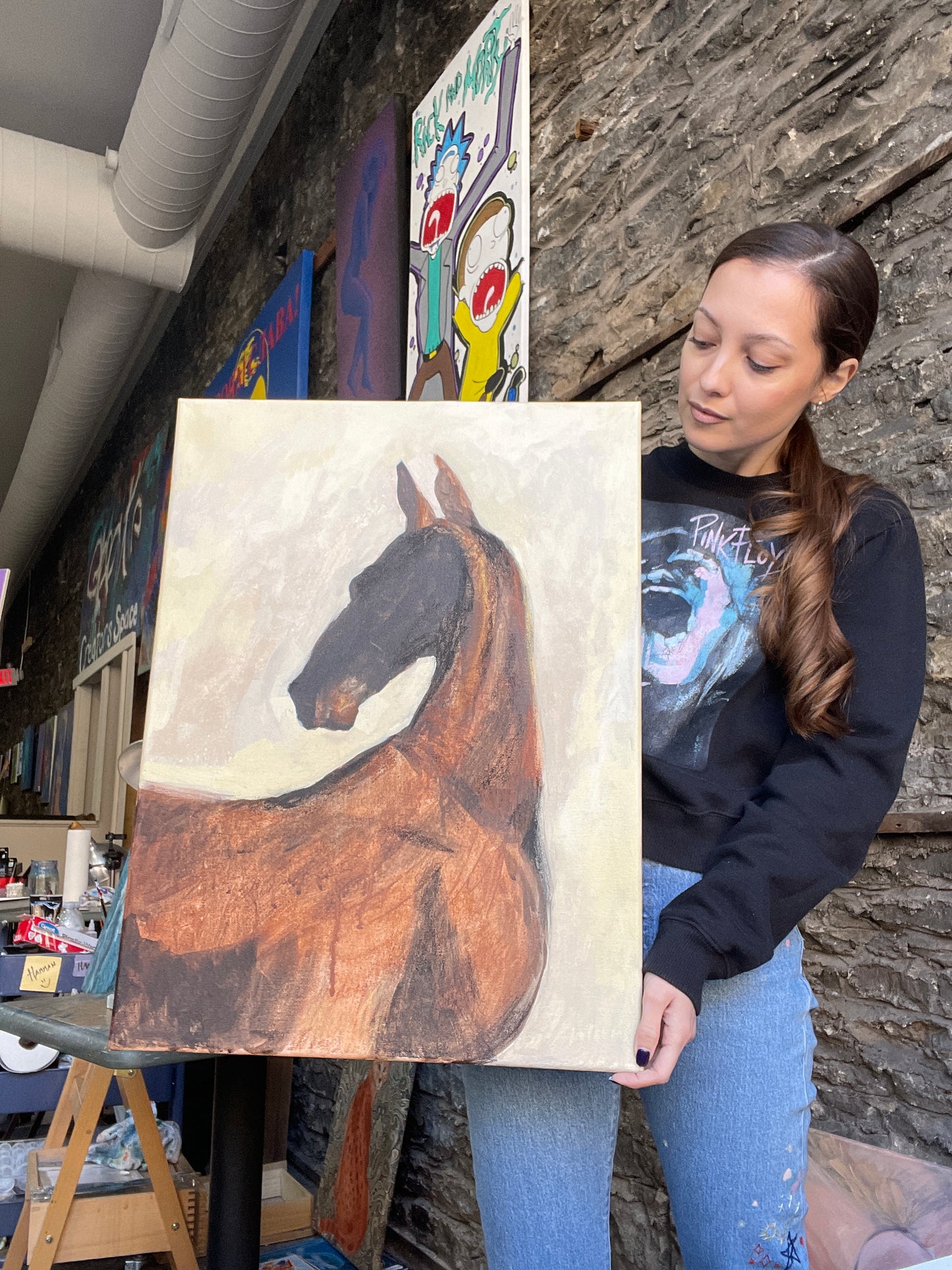 Serene equine artwork